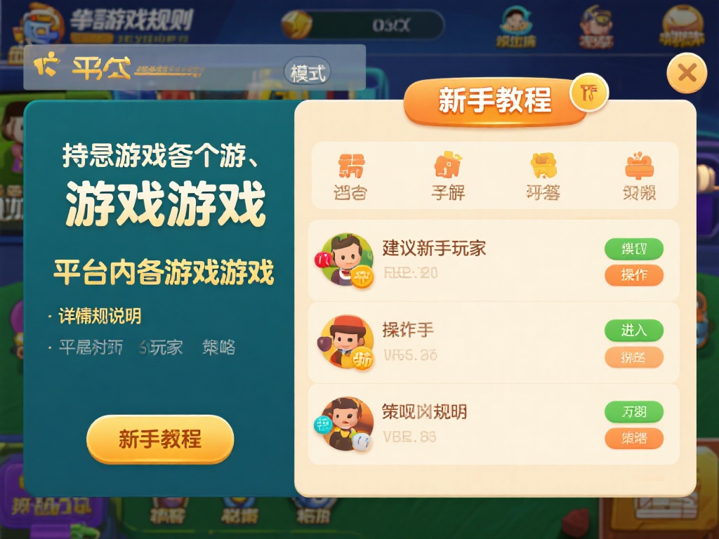 熟悉游戏规则：平台内每款游戏都有详细的规则说明，建