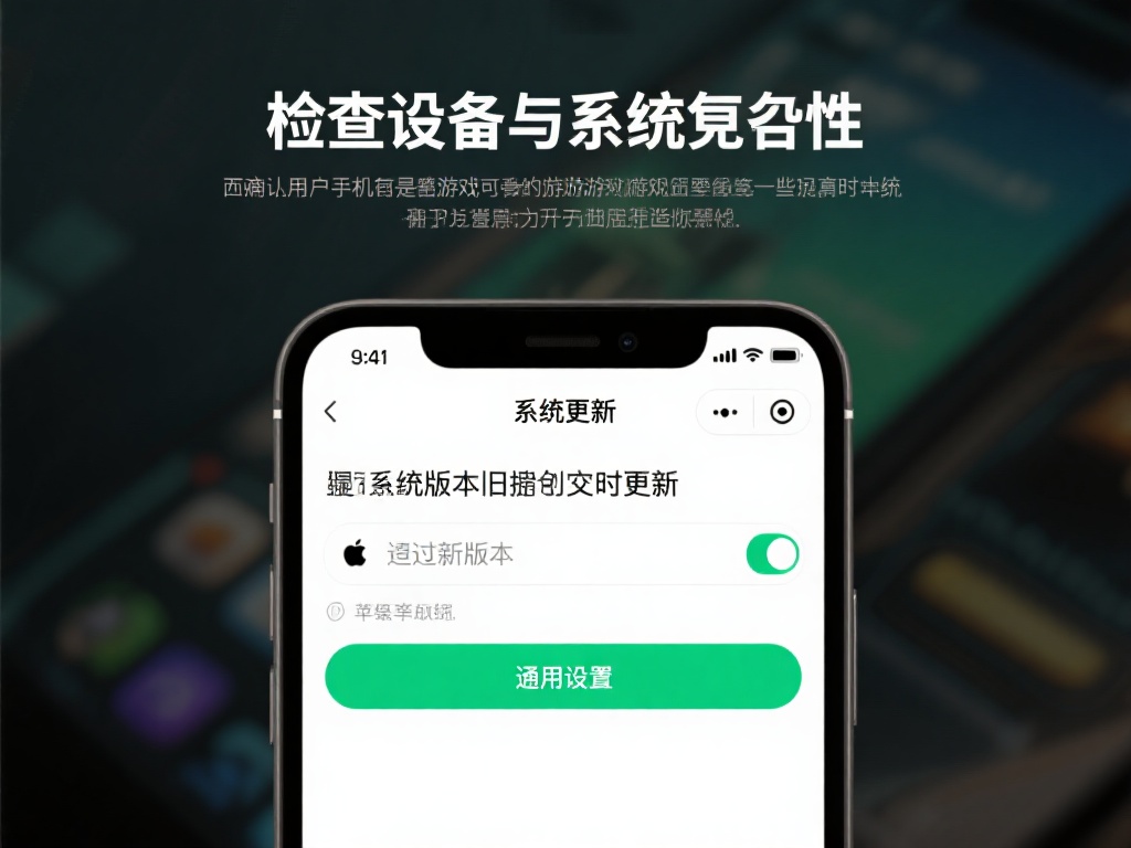 检查设备与系统兼容性
首先确认你的设备是否满足游