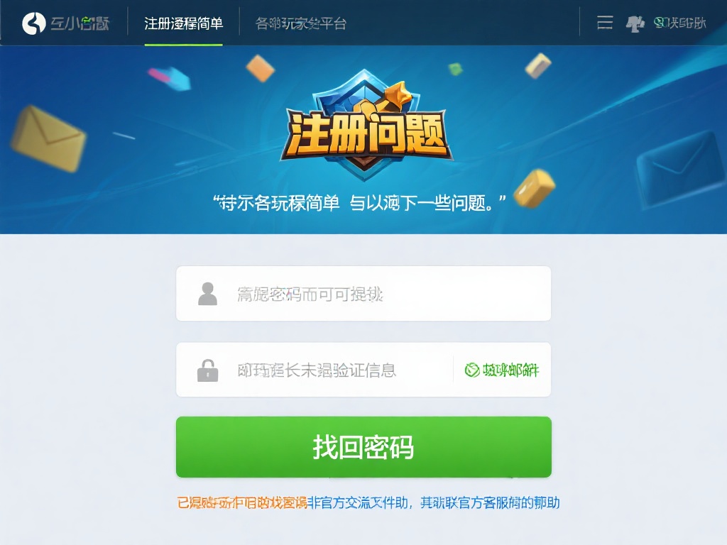 尽管注册流程简单，但部分玩家可能会遇到一些小问题。